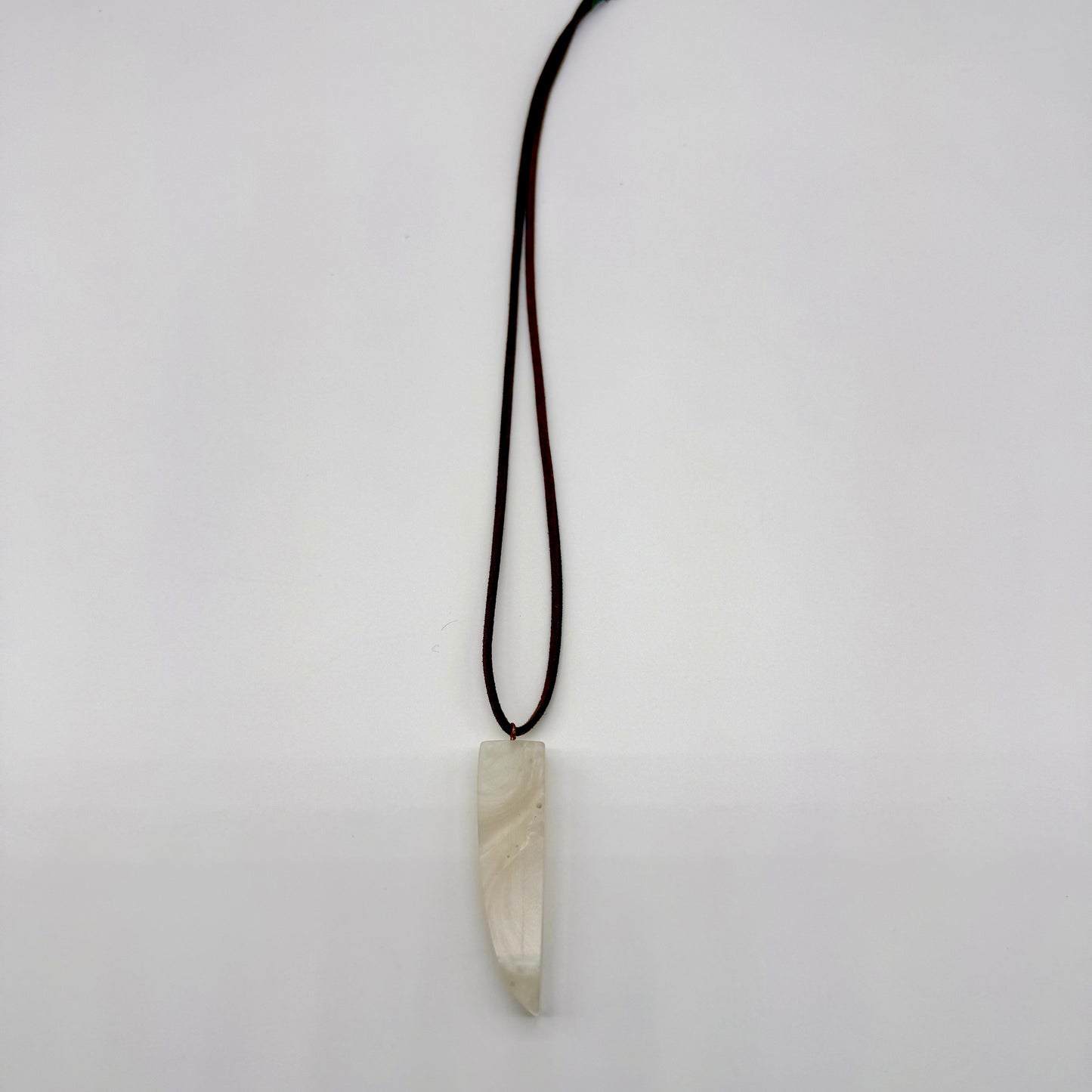 Swirling White Resin Pendant