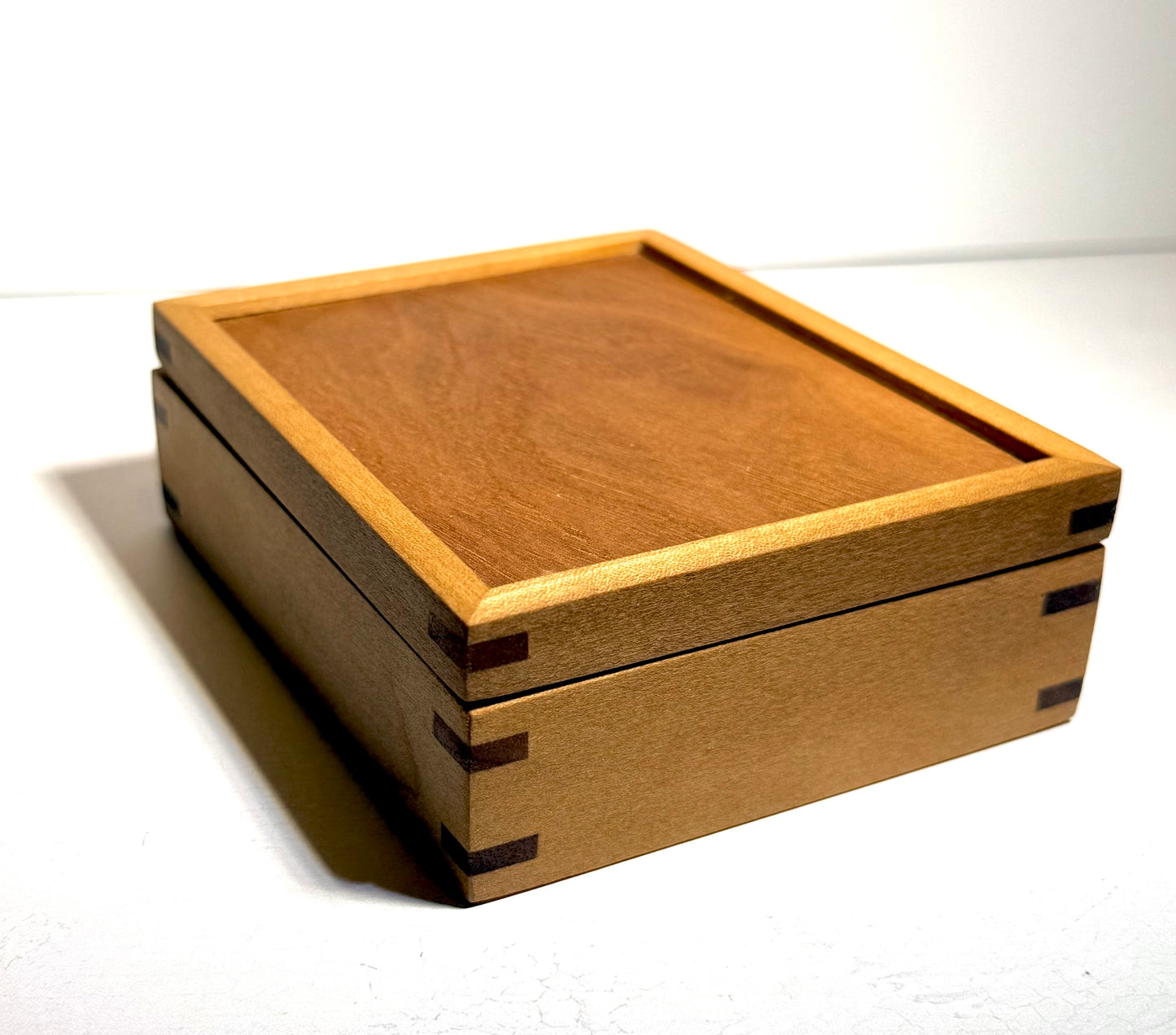 Small Poplar and Walnut Keepsake Box