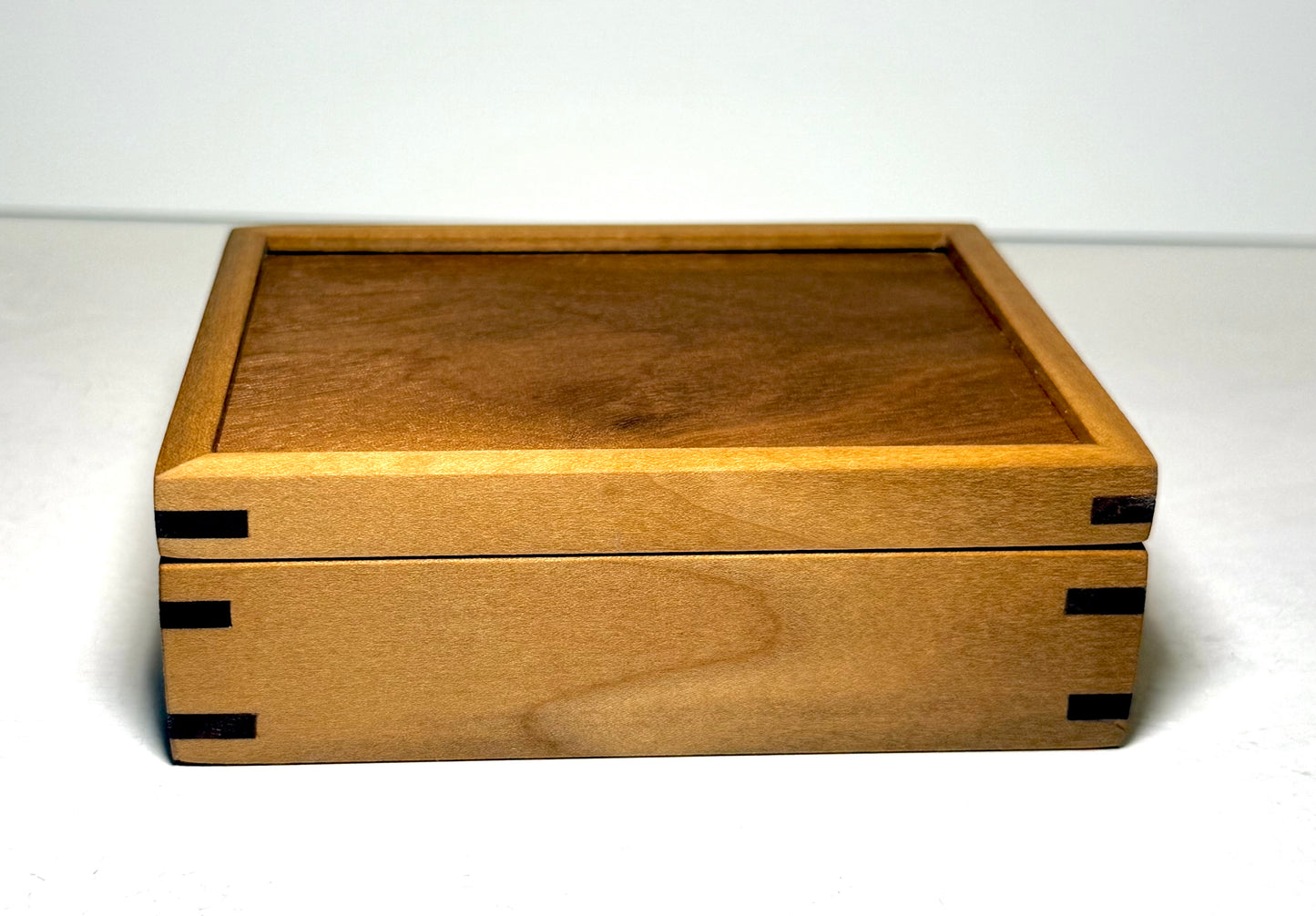 Small Poplar and Walnut Keepsake Box
