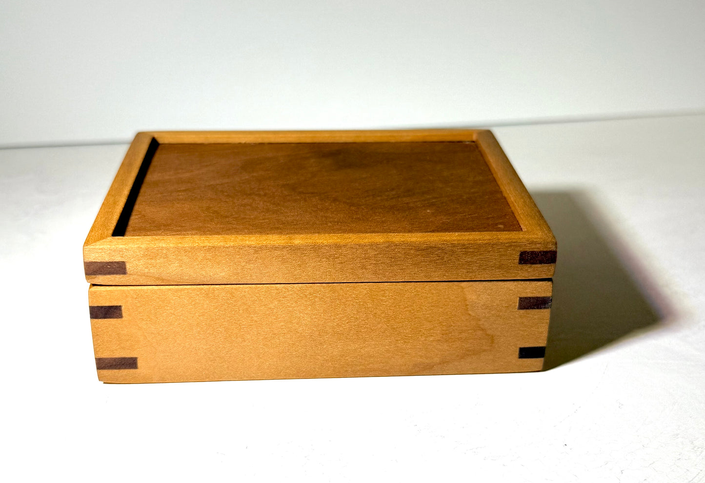 Small Poplar and Walnut Keepsake Box